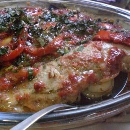 file de peixe ao forno