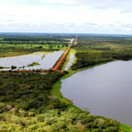 Ministro Eduardo Lopes conhece projeto para a criação de pirarucu em São Miguel do Araguaia