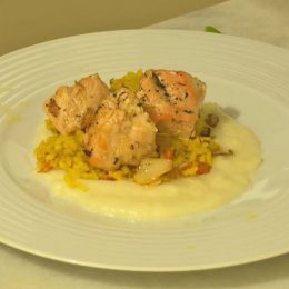 Salmão na Manteiga de Garrafa e Ervas